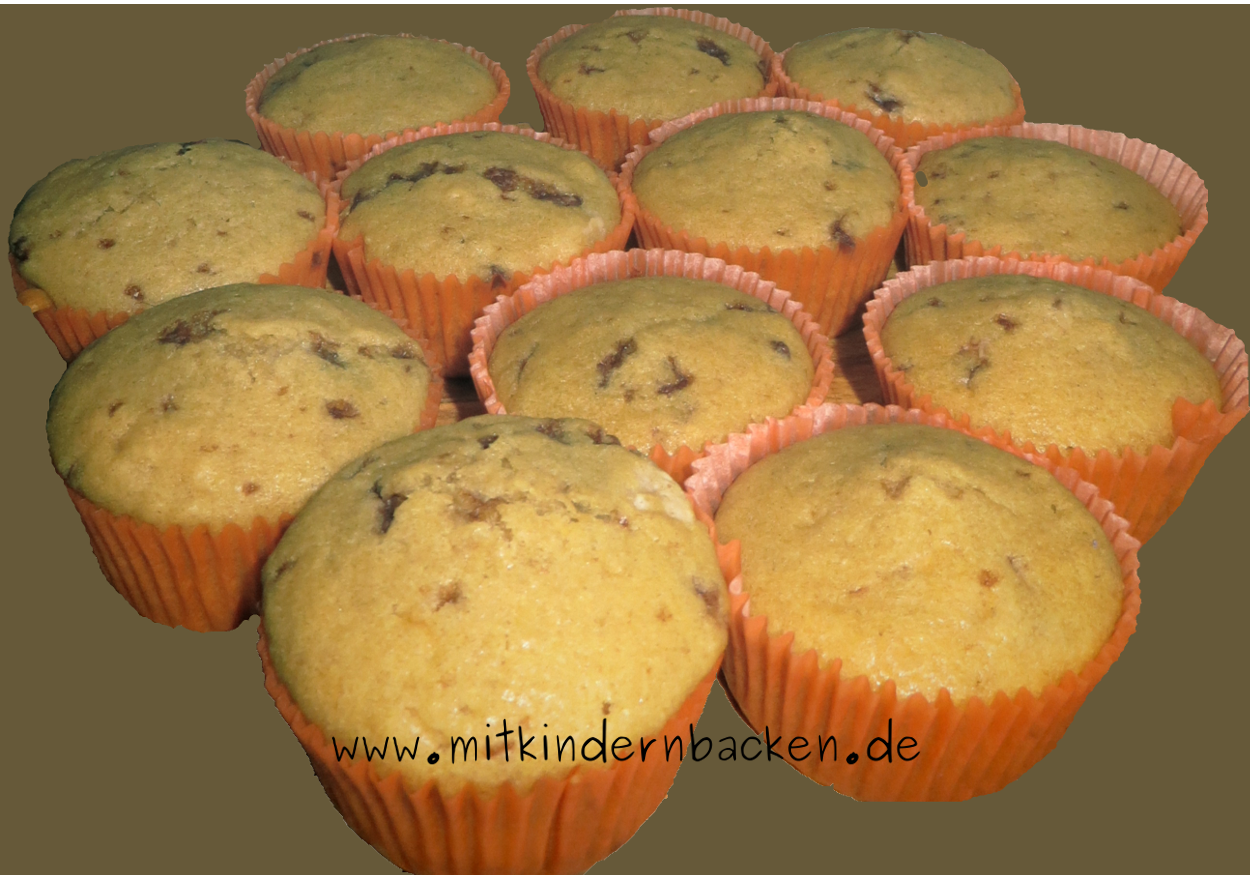 Dinkelmuffins mit Schokostückchen - Mit Kindern backen