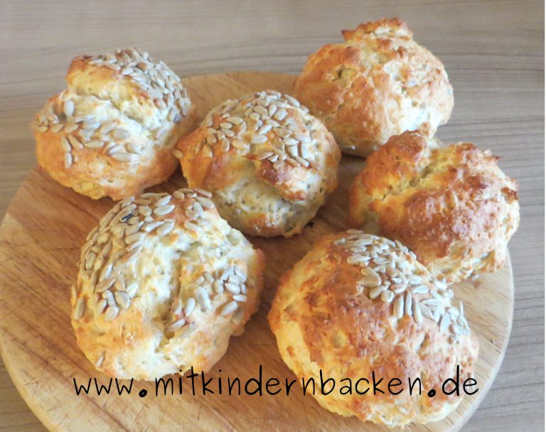 Schnelle Brötchen ohne Hefe - Mit Kindern backen - Einfach