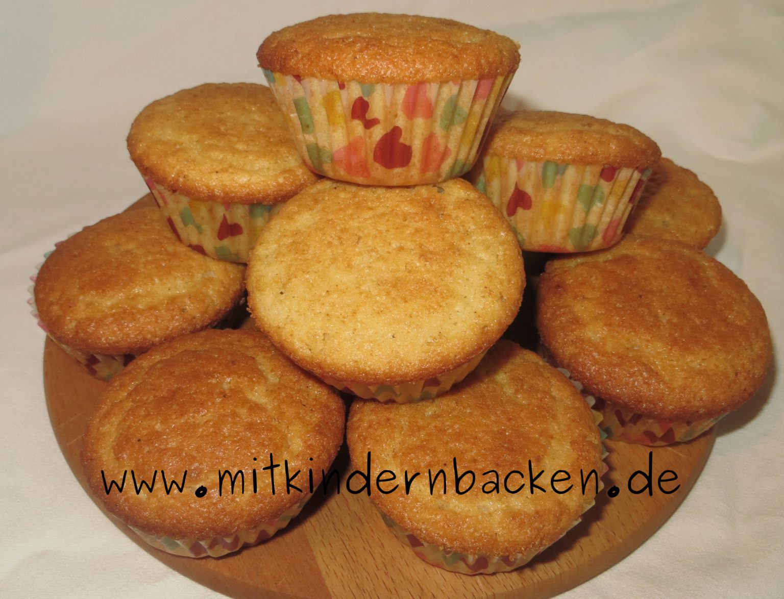 Rezept für Joghurtmuffins - Mit Kindern backen - ohne Waage