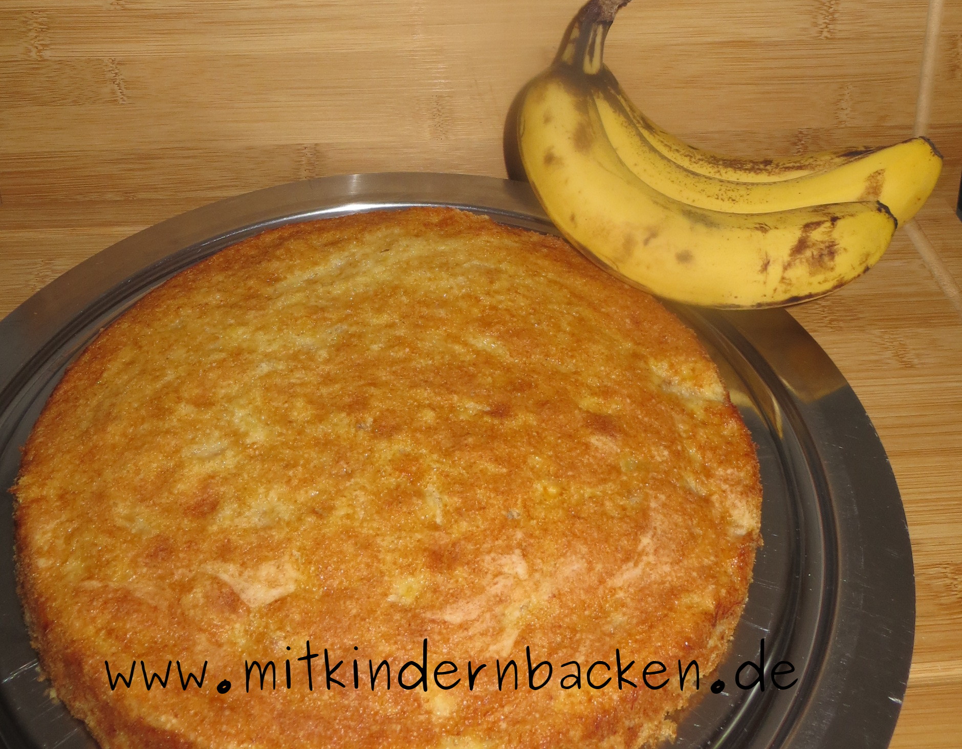 Schneller Bananenkuchen - Mit Kindern backen - Blechkuchen