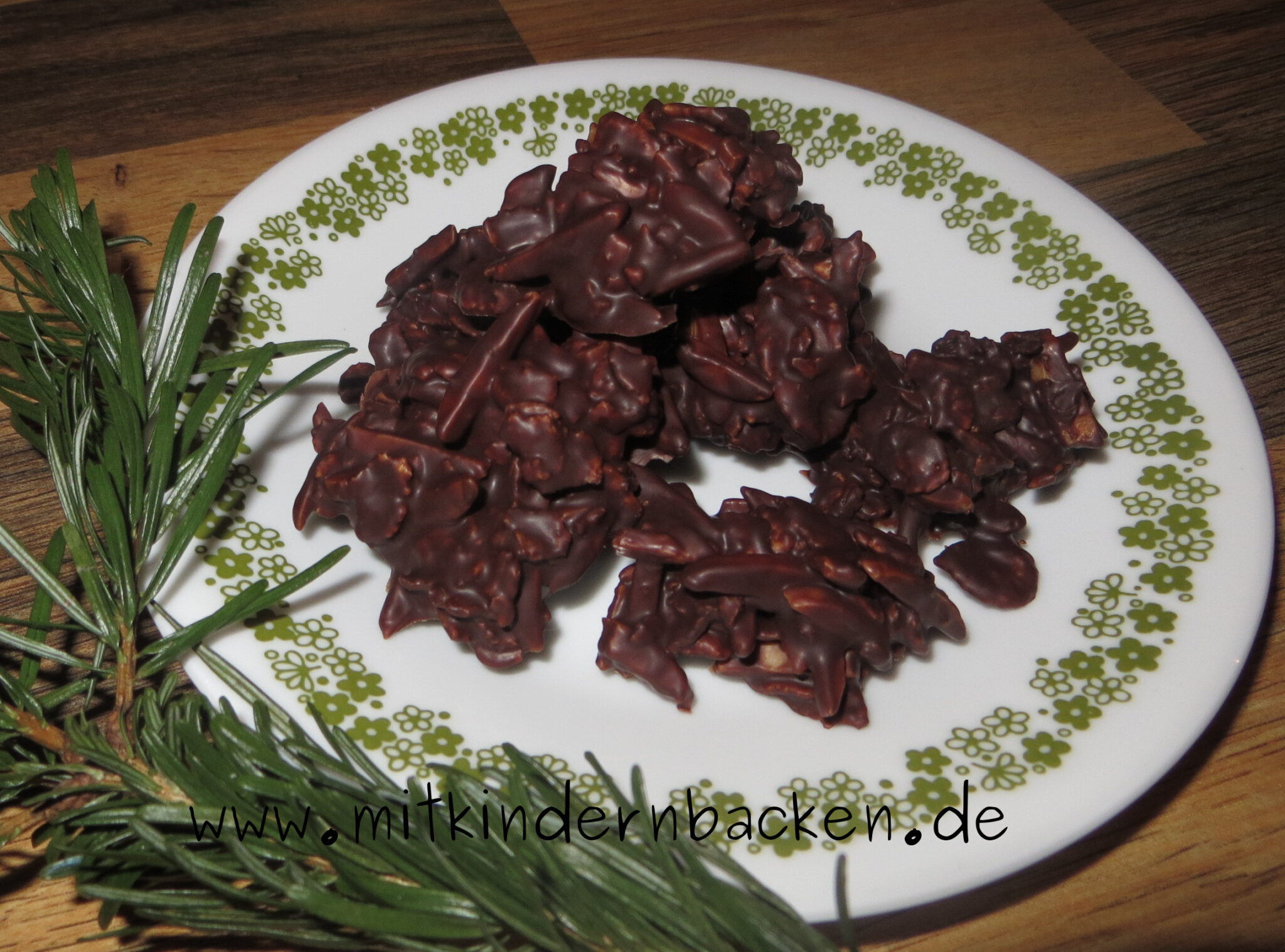 Schokocrossies mit Mandeln - Mit Kindern backen - Plätzchen