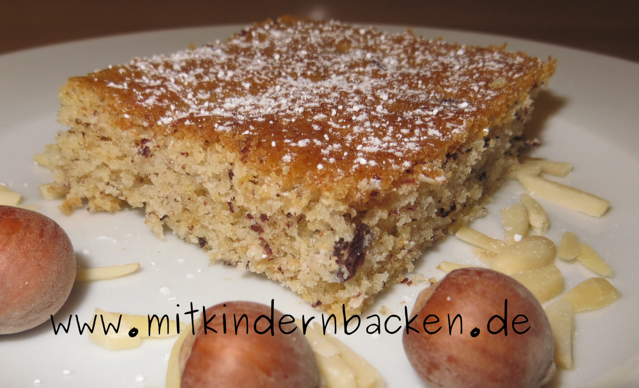 Veganer Nusskuchen mit Schokolade - Mit Kindern backen