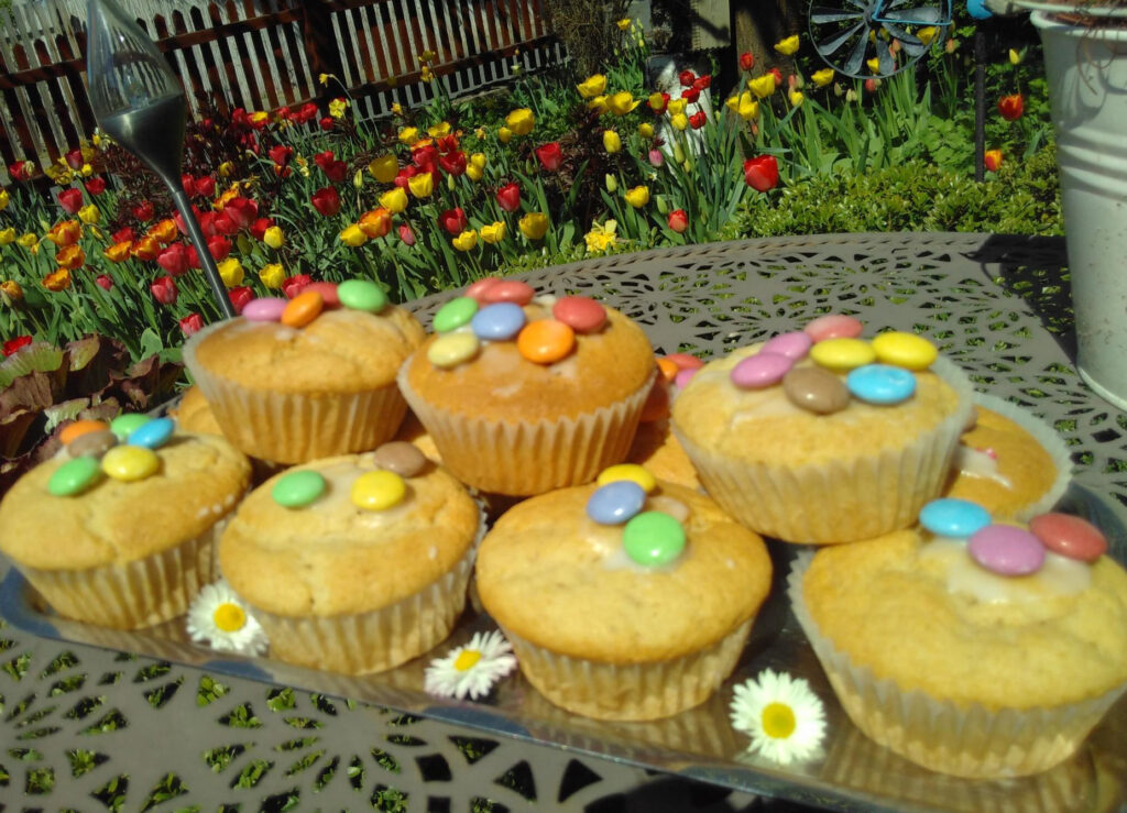 (Vegane) eifreie Apfelmuffins zum Backen mit Kindern