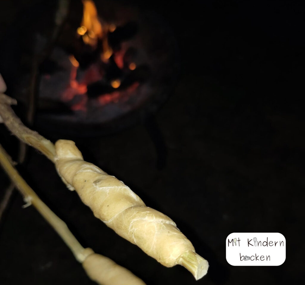 Stockbrot mit Backpulver