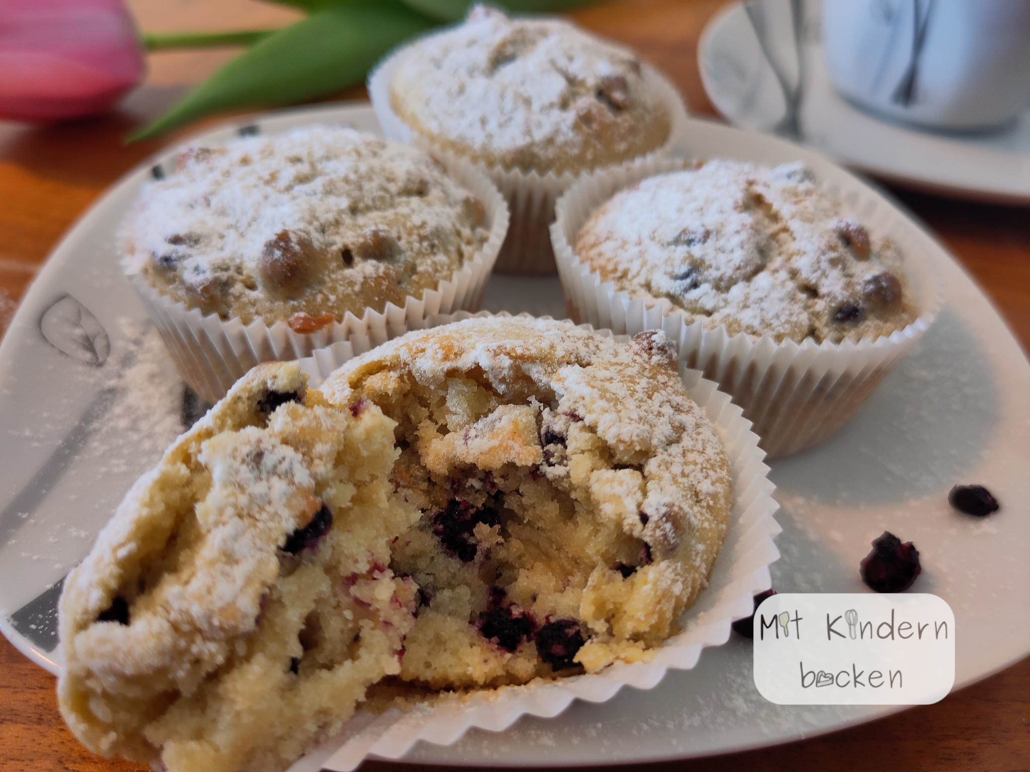 Heidelbeermuffins für das ganze Jahr - Mit Kindern backen