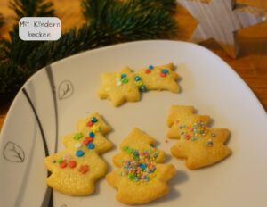 Weihnachtliche Butterplätzchen, Mürbteigplätzchen